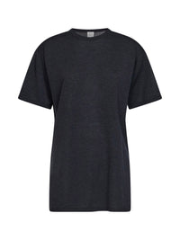 Toteme Women Charcoal Mélange Oversized Lyocell And Cashmere Knit T-Shirt