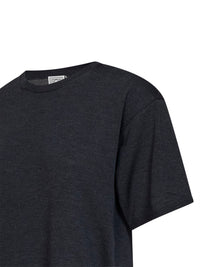 Toteme Women Charcoal Mélange Oversized Lyocell And Cashmere Knit T-Shirt