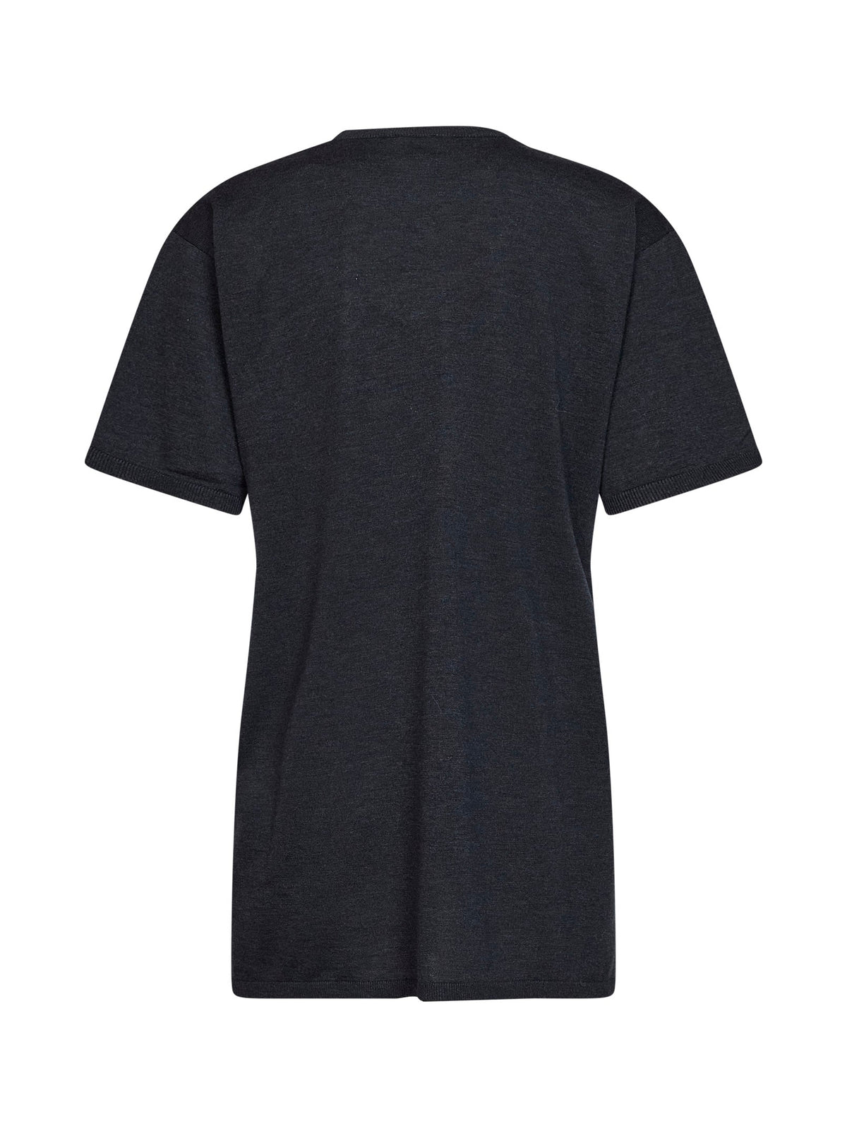 Toteme Women Charcoal Mélange Oversized Lyocell And Cashmere Knit T-Shirt