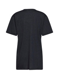Toteme Women Charcoal Mélange Oversized Lyocell And Cashmere Knit T-Shirt