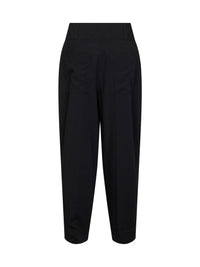 Toteme Women Black Viscose And Wool Balloon Trousers