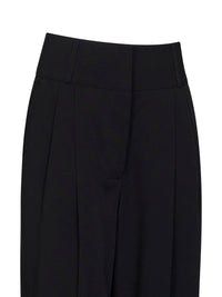 Toteme Women Black Viscose And Wool Balloon Trousers