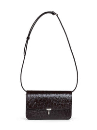 Toteme Women Burgundy T-Lock Crossbody Bag