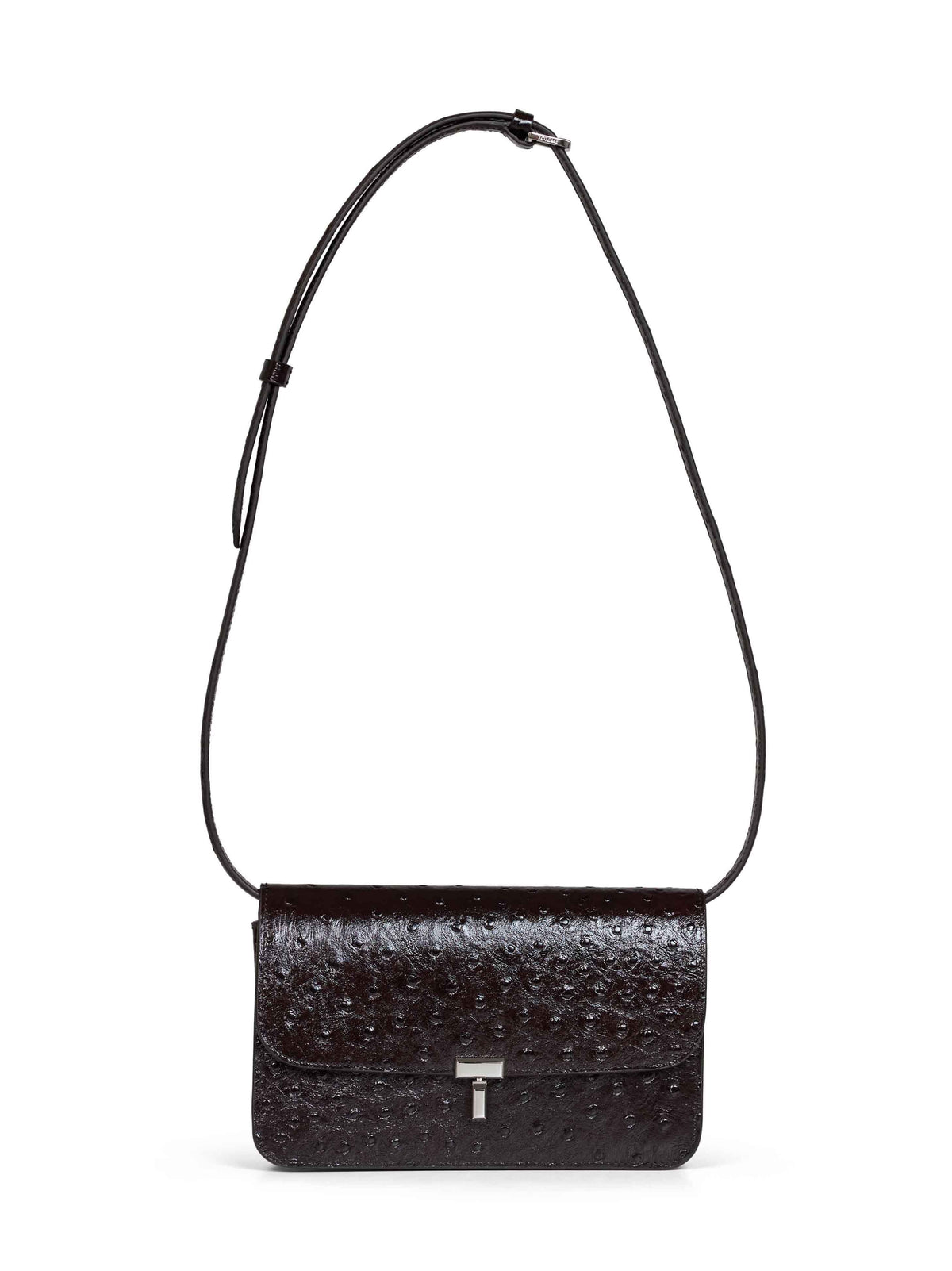 Toteme Women Burgundy T-Lock Crossbody Bag
