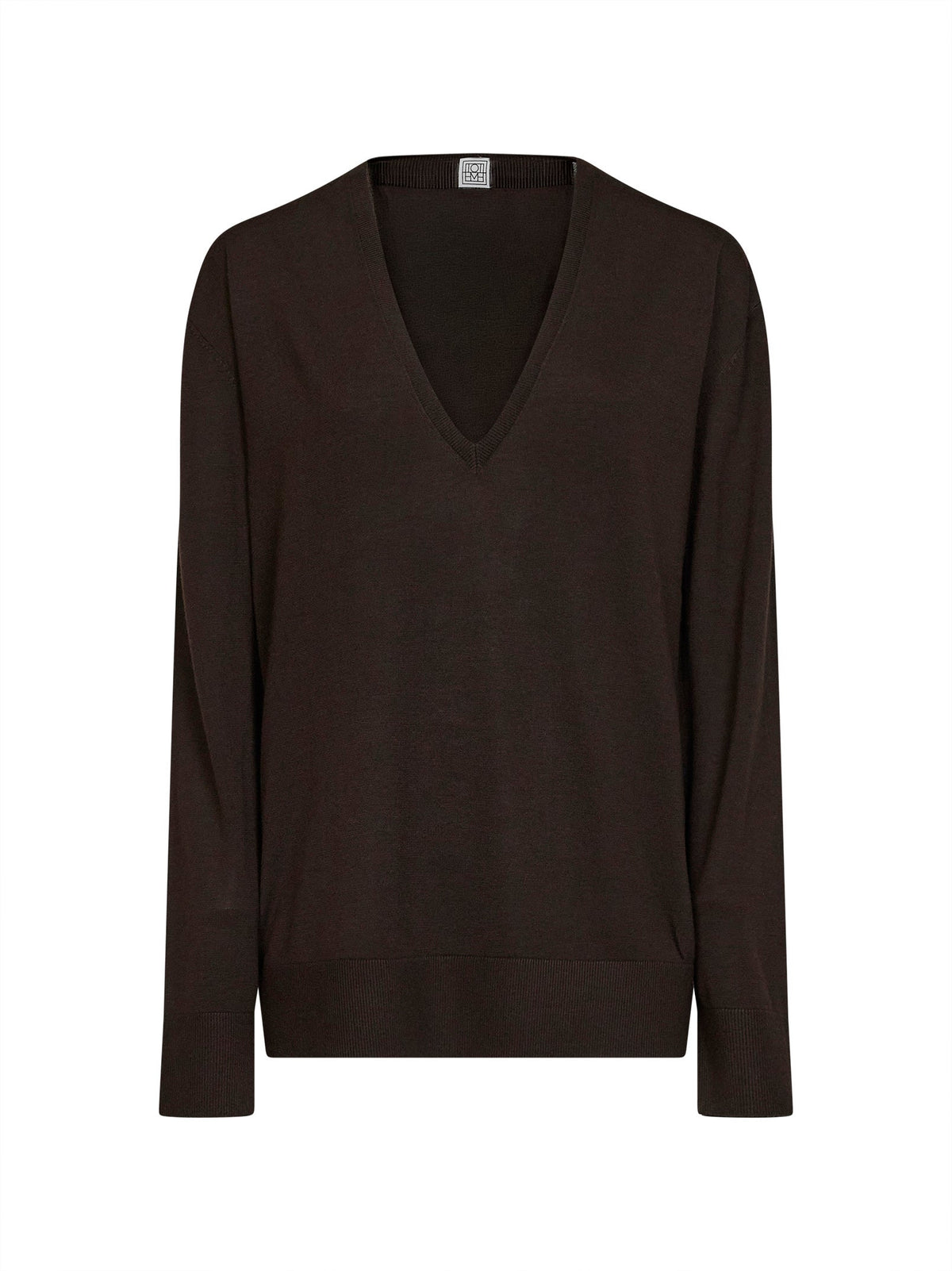 Toteme Women Fondante Lyocell And Cashmere V-Neck Sweater