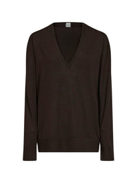 Toteme Women Fondante Lyocell And Cashmere V-Neck Sweater