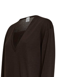 Toteme Women Fondante Lyocell And Cashmere V-Neck Sweater