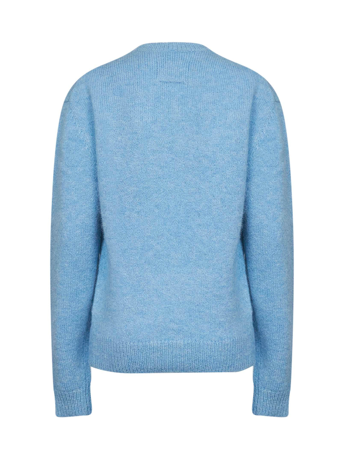 Toteme Women Pale Blue Alpaca And Cotton Blend Knit Classic Sweater