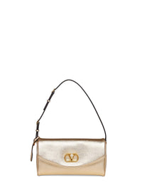 Valentino Garavani Women Gold Valentino Garavani Devain Small Shoulder Bag