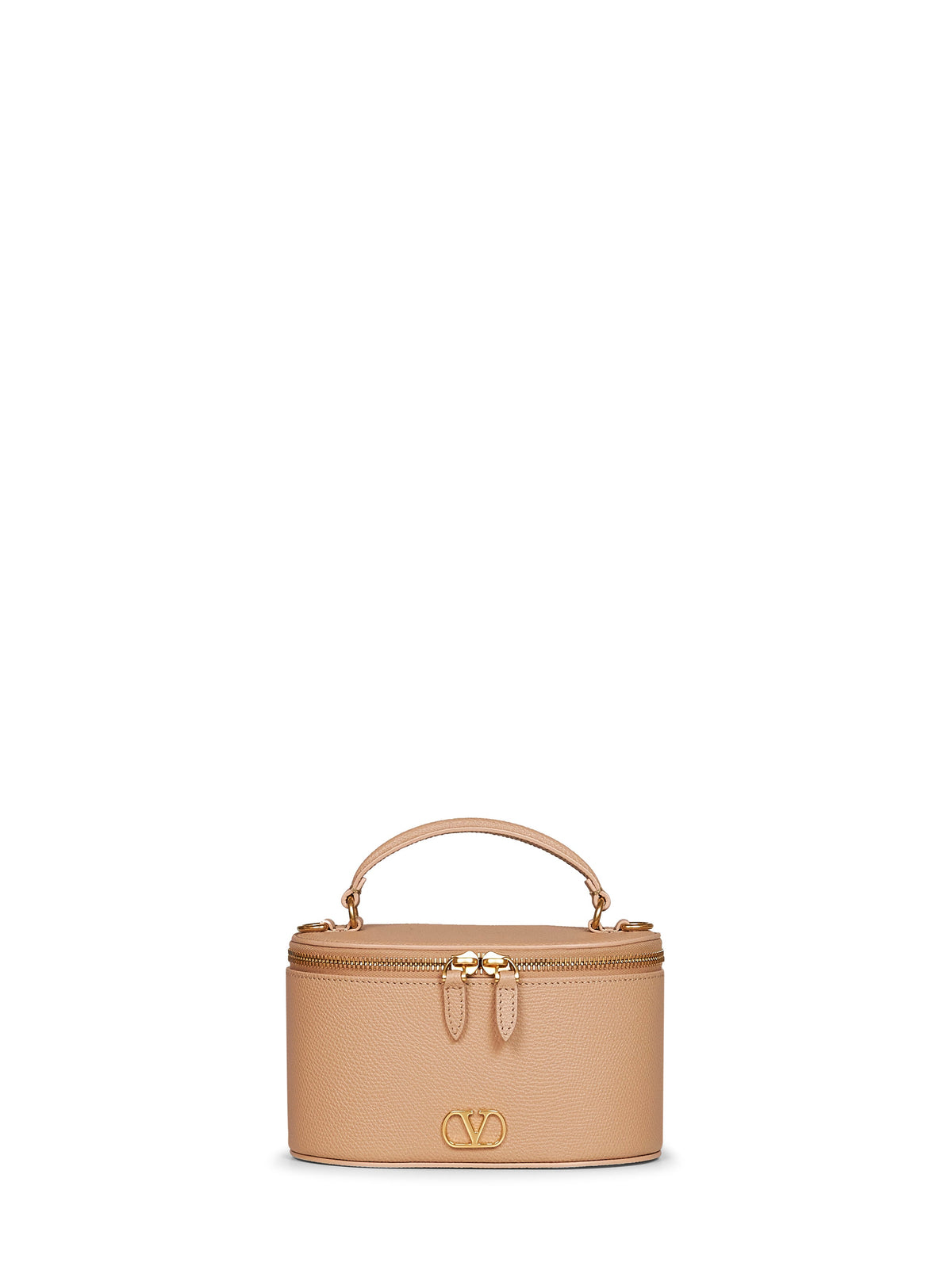 Valentino Garavani Women Rose Sand Vlogo Signature Mini Vanity Bag