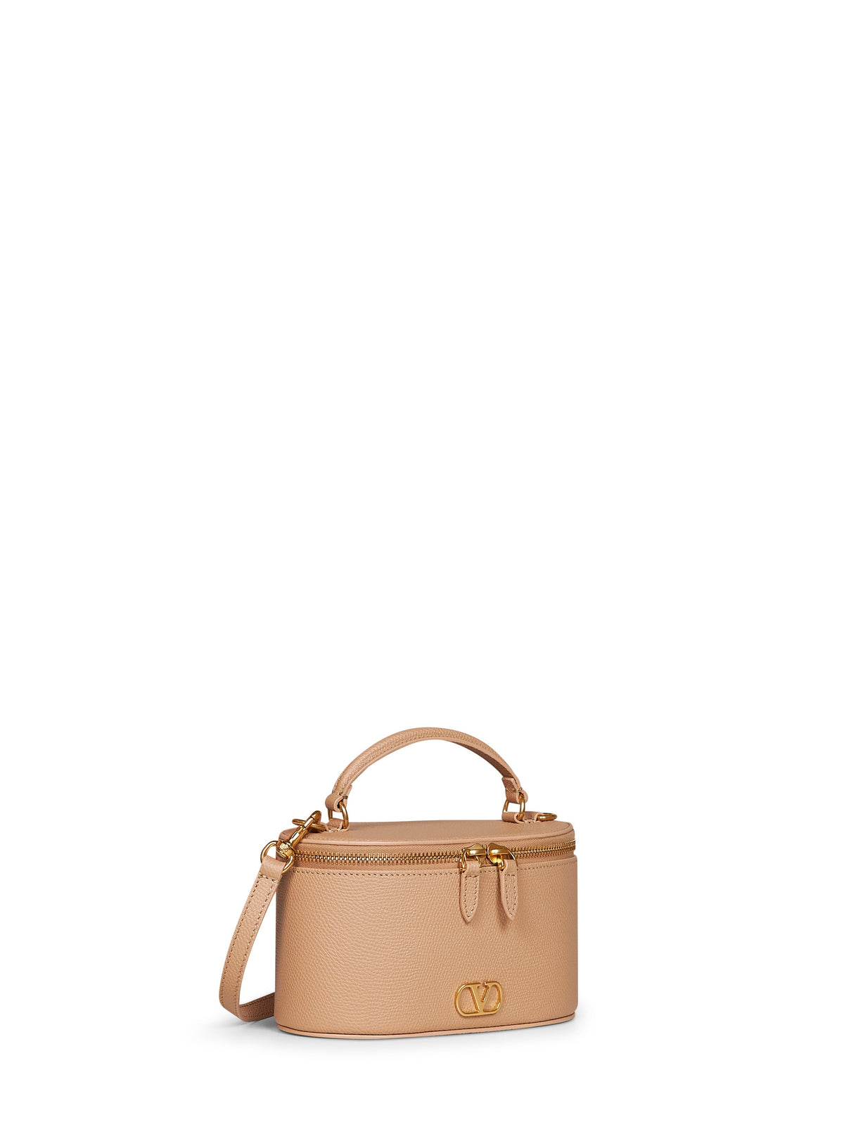 Valentino Garavani Women Rose Sand Vlogo Signature Mini Vanity Bag