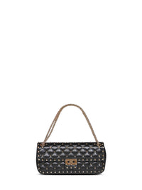 Valentino Garavani Women Black Valentino Garavani Rockstud Spike Medium Shoulder Bag