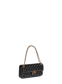 Valentino Garavani Women Black Valentino Garavani Rockstud Spike Medium Shoulder Bag