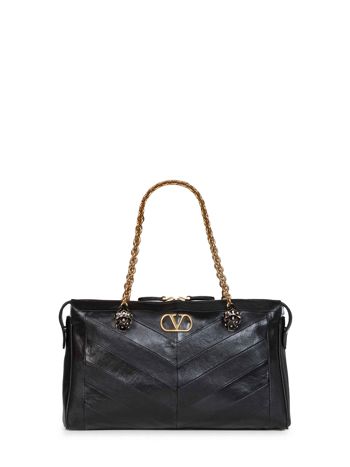 Valentino Garavani Women Black Valentino Garavani Panthea Shoulder Bag