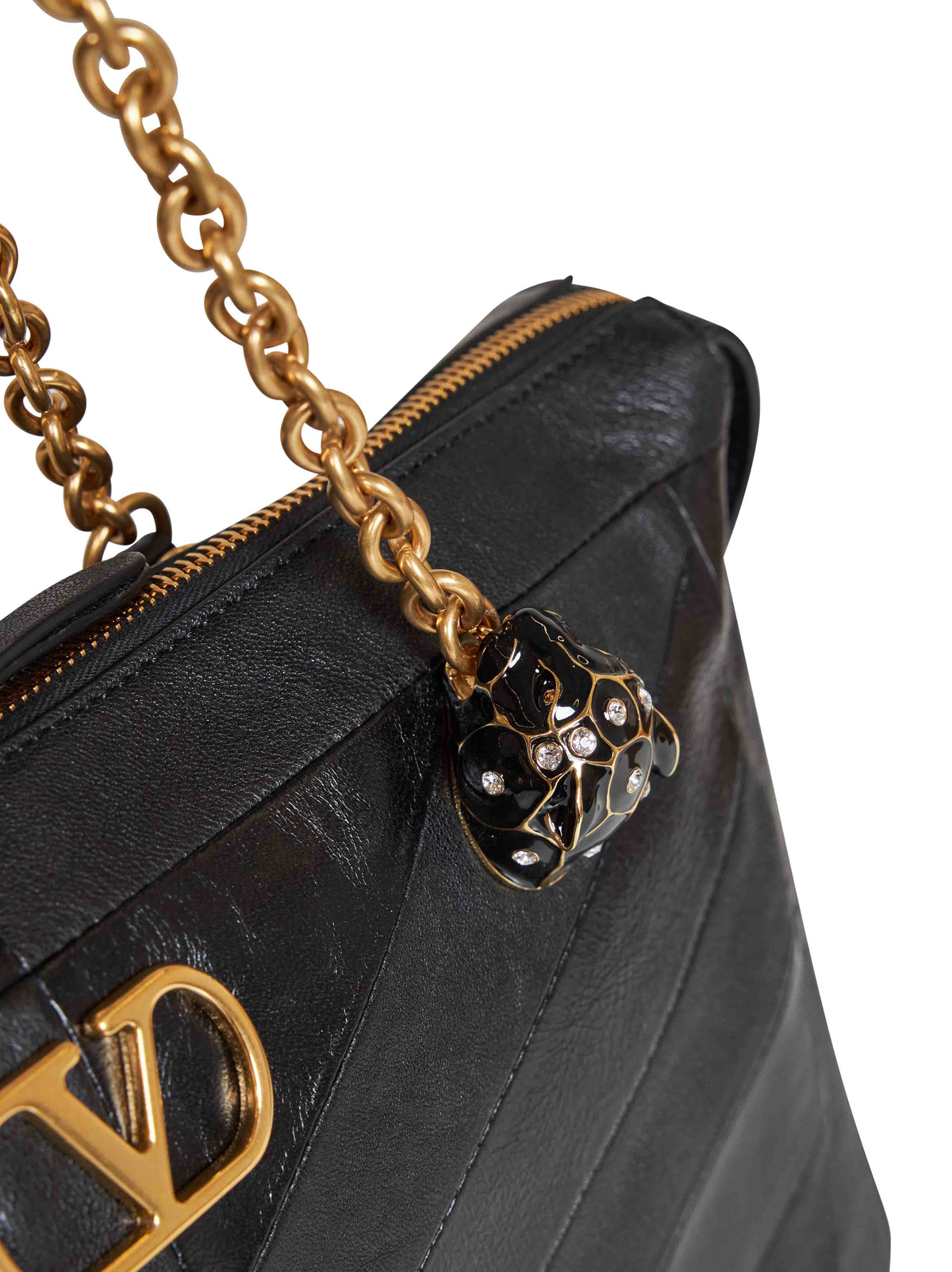 Valentino Garavani Women Black Valentino Garavani Panthea Shoulder Bag