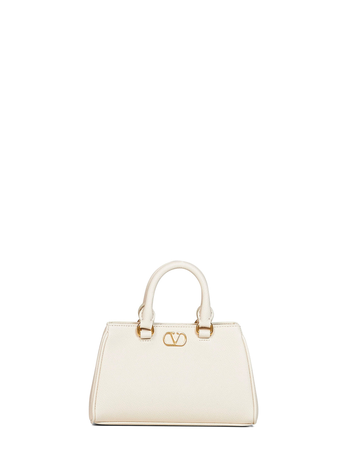 Valentino Garavani Women Light Ivory Vlogo Signature Mini Handbag