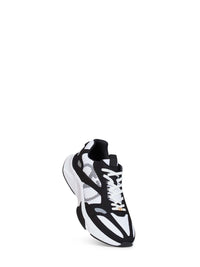 Valentino Garavani Men White And Black And Grey Mesh And Suede Demivee Low-Top Sneakers