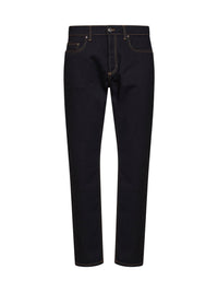 Versace Men Black Comfort Denim Tapered Jeans