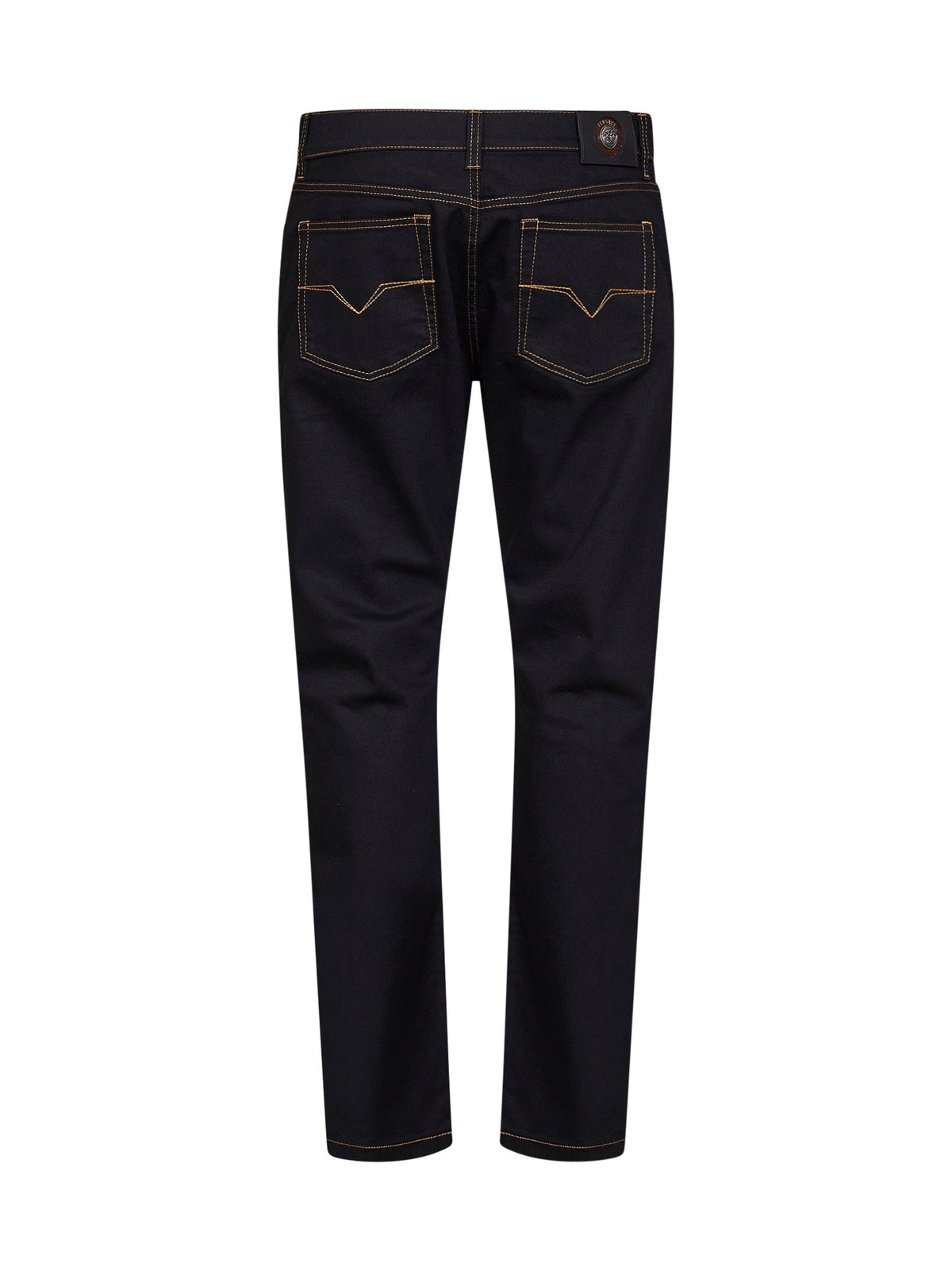 Versace Men Black Comfort Denim Tapered Jeans