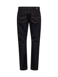 Versace Men Black Comfort Denim Tapered Jeans