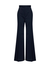 Vivienne Westwood Women Navy Blue Virgin Wool Wide Leg Trousers