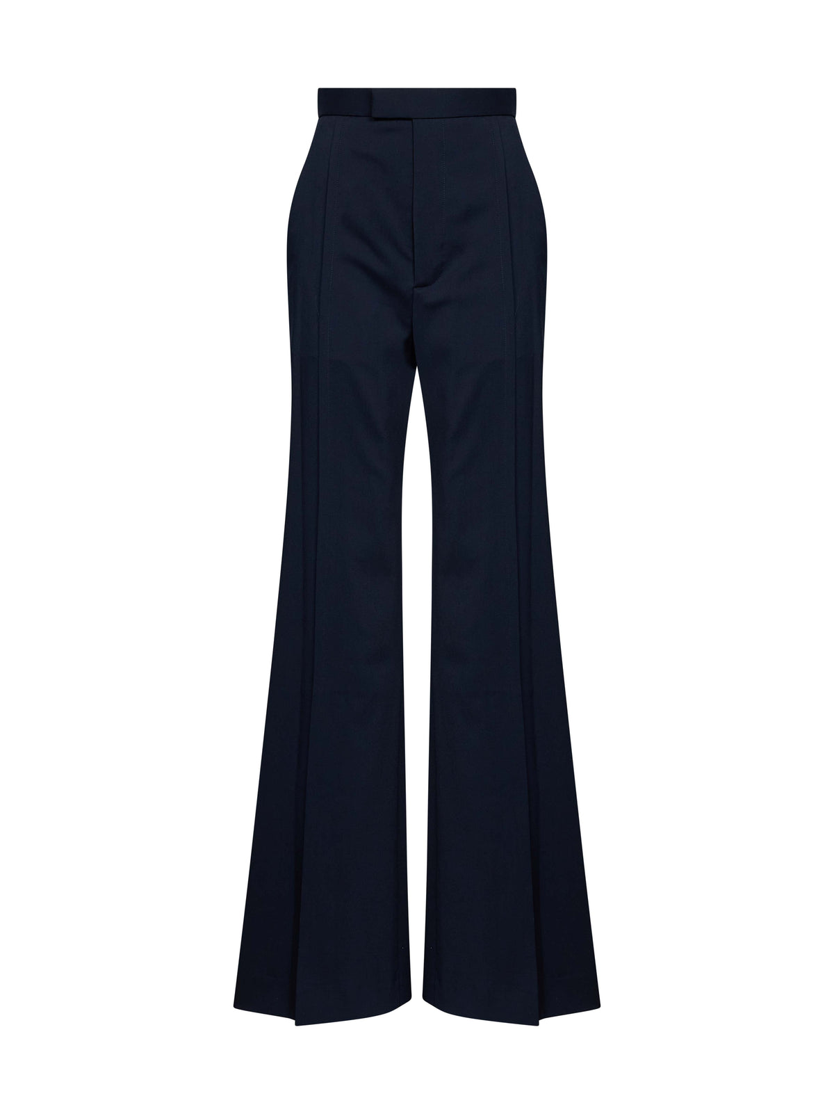 Vivienne Westwood Women Navy Blue Virgin Wool Wide Leg Trousers