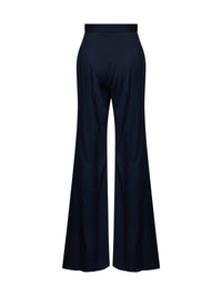 Vivienne Westwood Women Navy Blue Virgin Wool Wide Leg Trousers