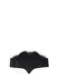 Vivienne Westwood Women Black Heart Leather Corset Belt<Br/>