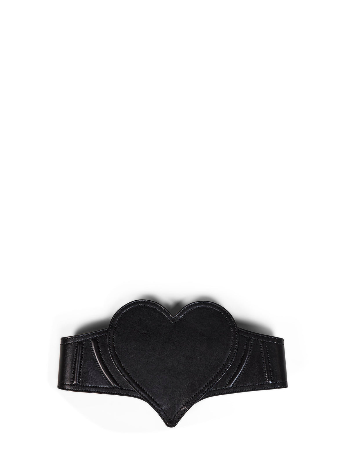Vivienne Westwood Women Black Heart Leather Corset Belt<Br/>