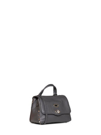 Zanellato Women Grey Vulcano Baby Postina Handbag