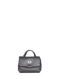 Zanellato Women Grey Vulcano Baby Postina Handbag