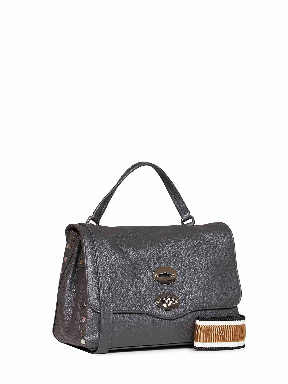 Zanellato Women Grey Vulcano Small Postina Handbag