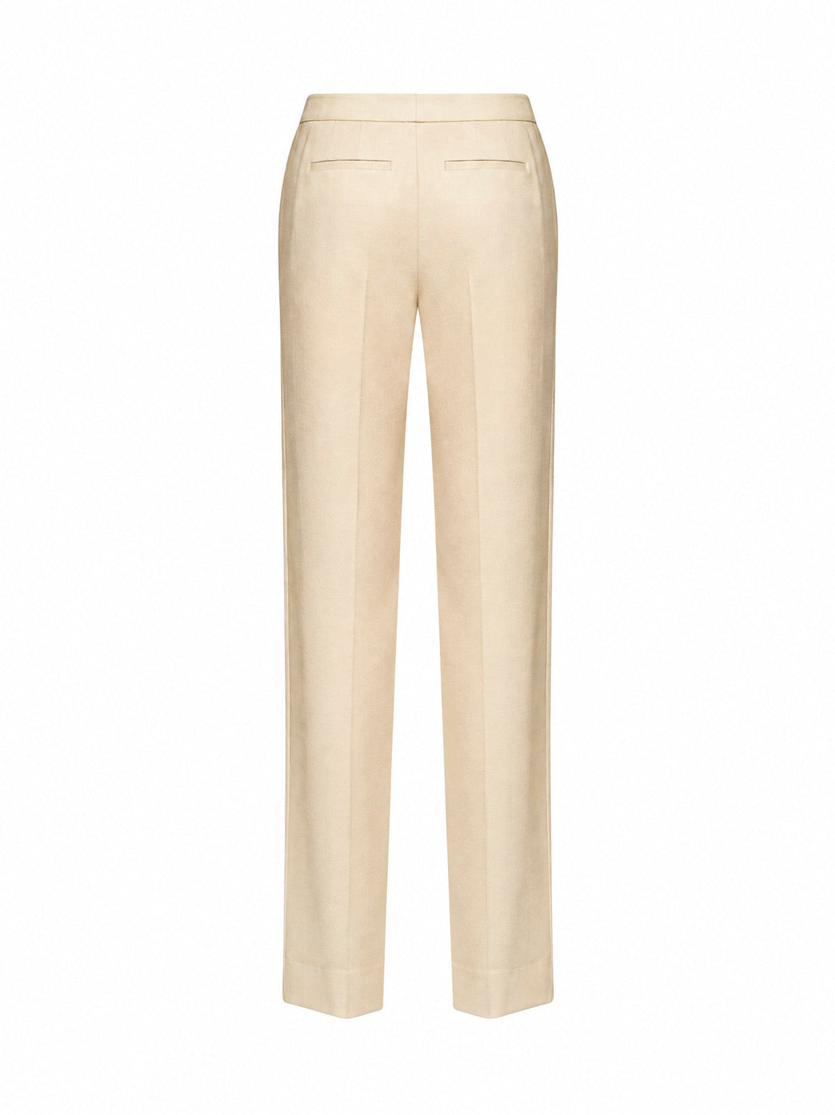 Zimmermann Women Cream Stretch Wool Valiant Straight Trousers