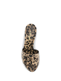 Dolce & Gabbana Women Leopard Print Leather Mules