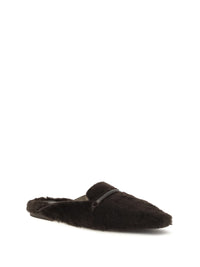 BRUNELLO CUCINELLI Brunello Cucinelli Women Shearling Ballerinas With Precious Bar
