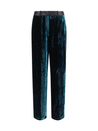 Forte_Forte Women Moiré Velvet Tuxedo Pants