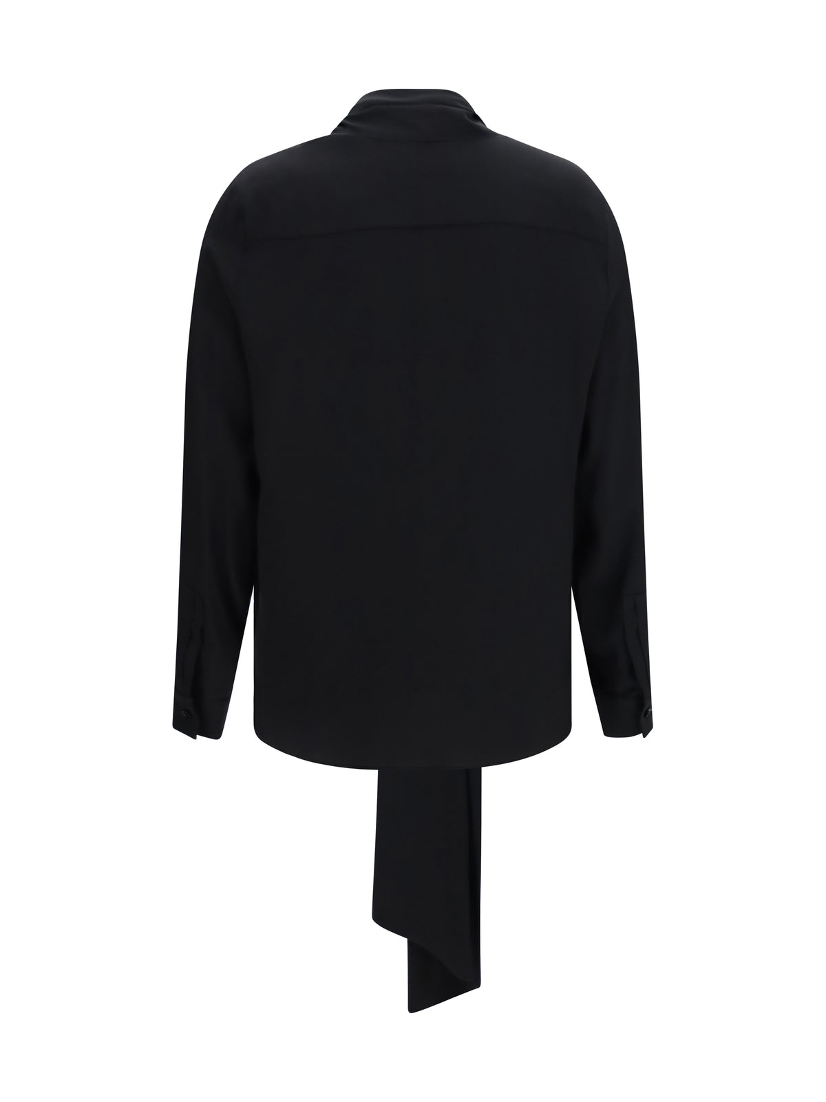 BURBERRY Burberry Women Silk Blouse With Embroidered Logo And Scarf Detail