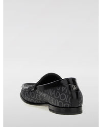 Dolce & Gabbana Logo Print Loafers Men Black