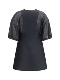 BALENCIAGA Balenciaga Women Hybrid Dress With Sheer T-Shirt