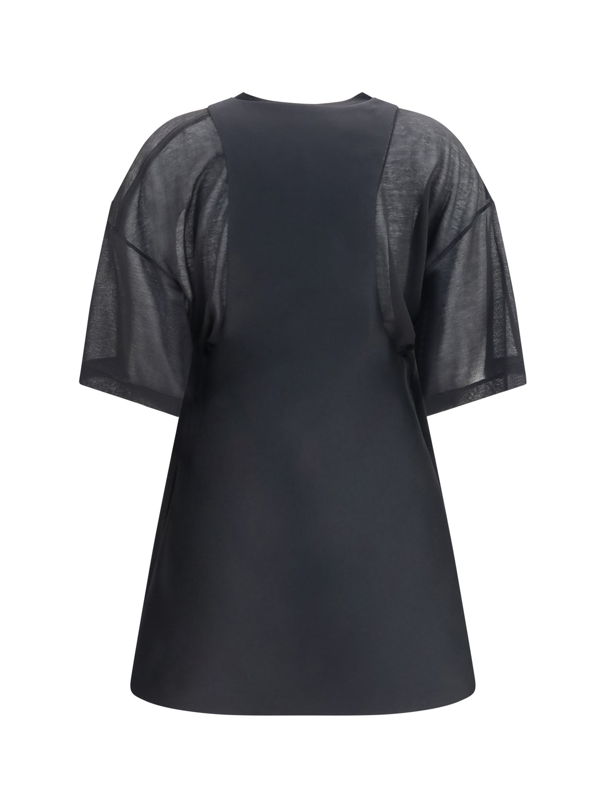BALENCIAGA Balenciaga Women Hybrid Dress With Sheer T-Shirt