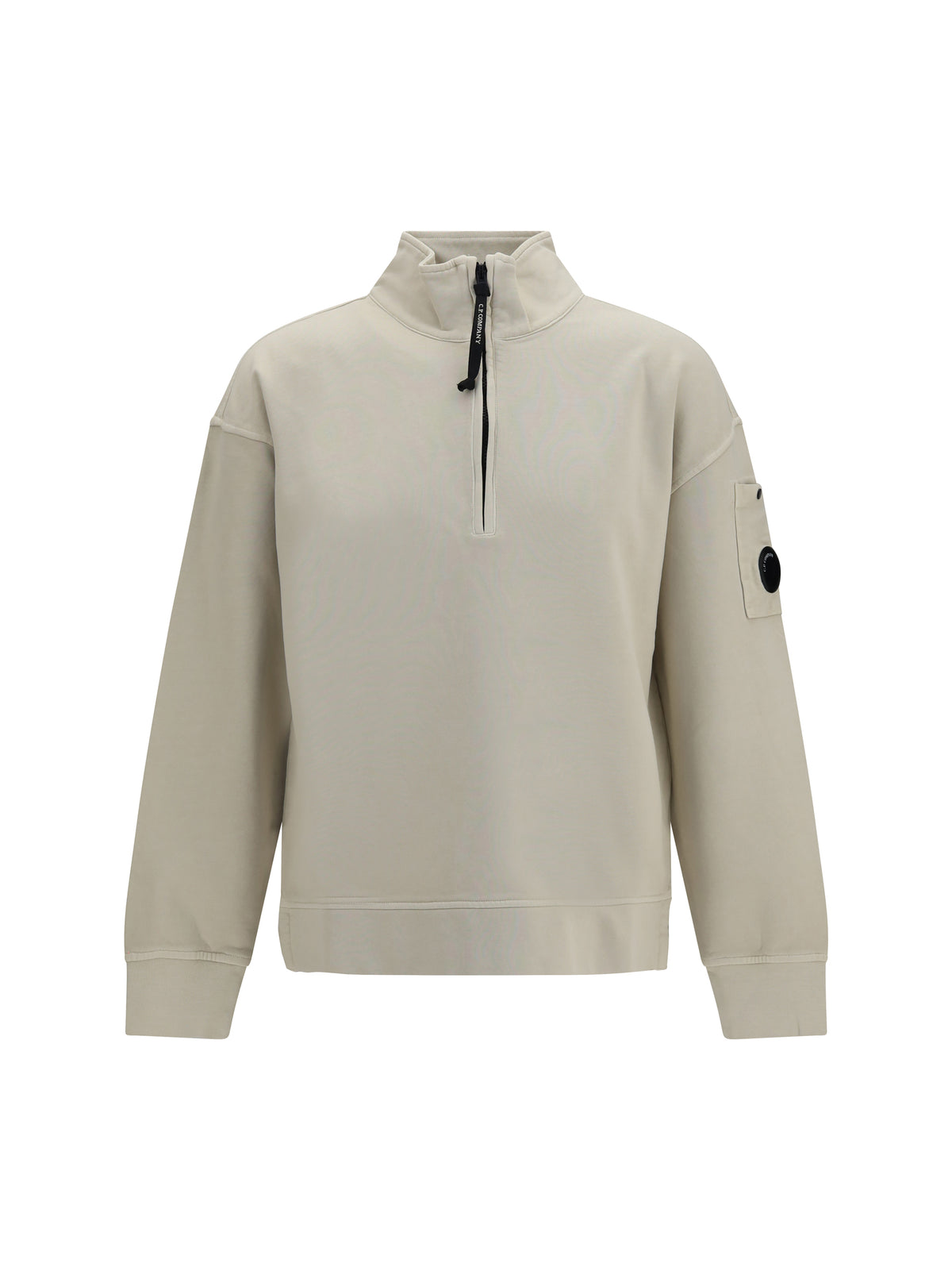 C.P. Company Men Brushed And Sueded Diagonal-Weave Cotton Fleece Sweatshirt