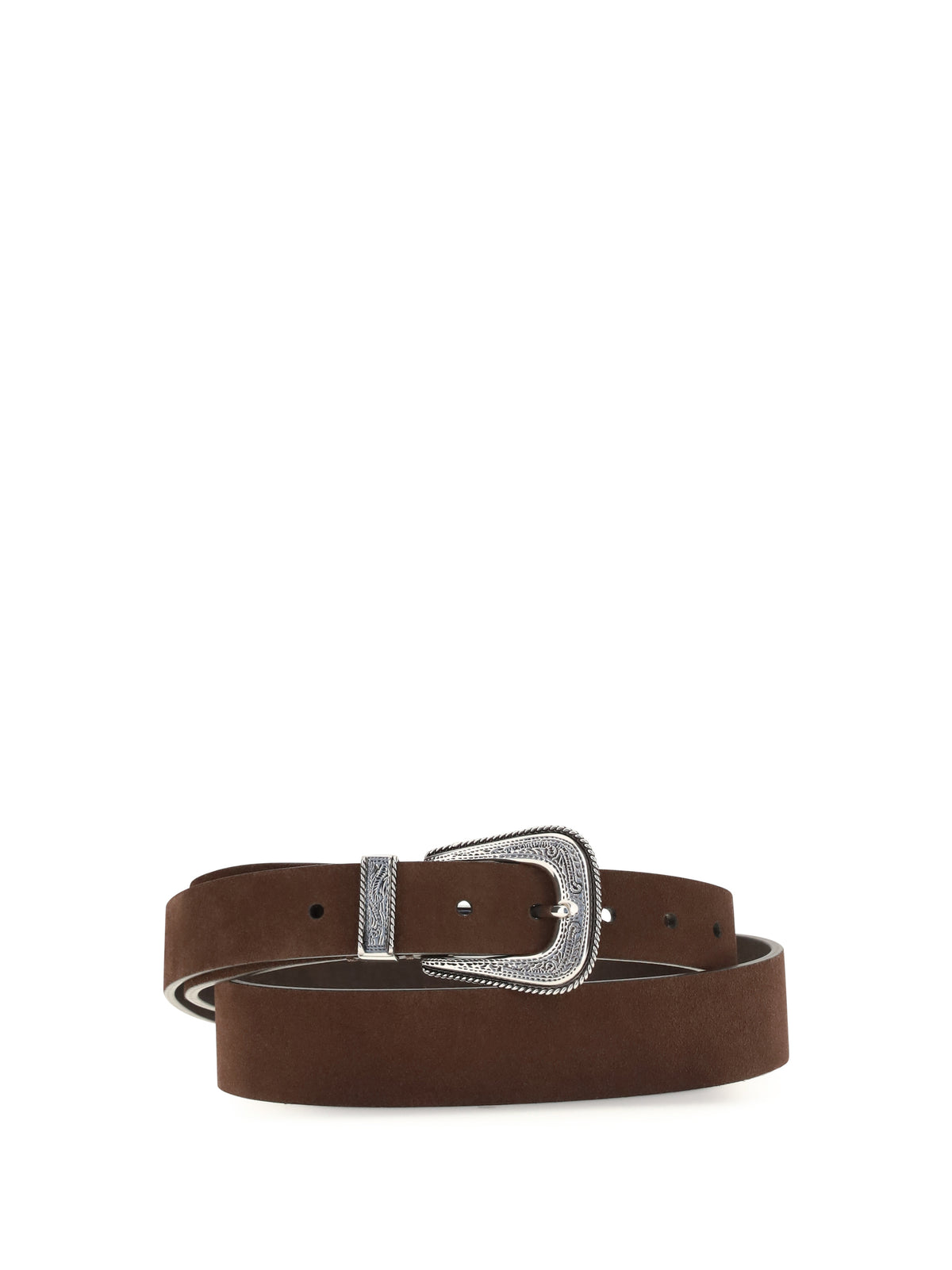 Brunello Cucinelli Men Suede Western Buckle Belt