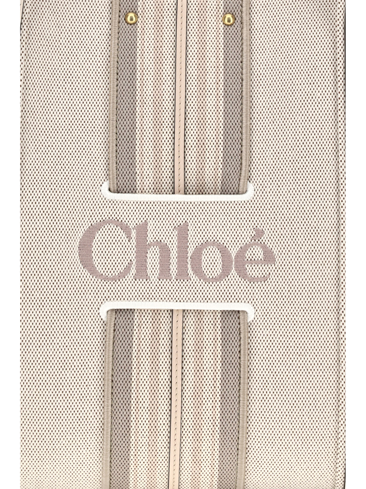 Chloé Women Woody Loop Canvas Tote Bag