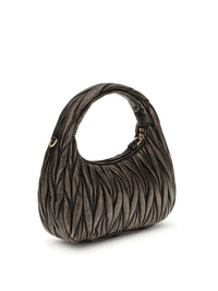 Miu Miu Women Wander Handbag In Quilted Leather