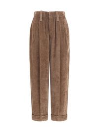 BRUNELLO CUCINELLI Brunello Cucinelli Women Elasticated Viscose And Cashmere Pants