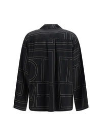 TOTEME Toteme Women Silk Shirt With All-Over Monogram