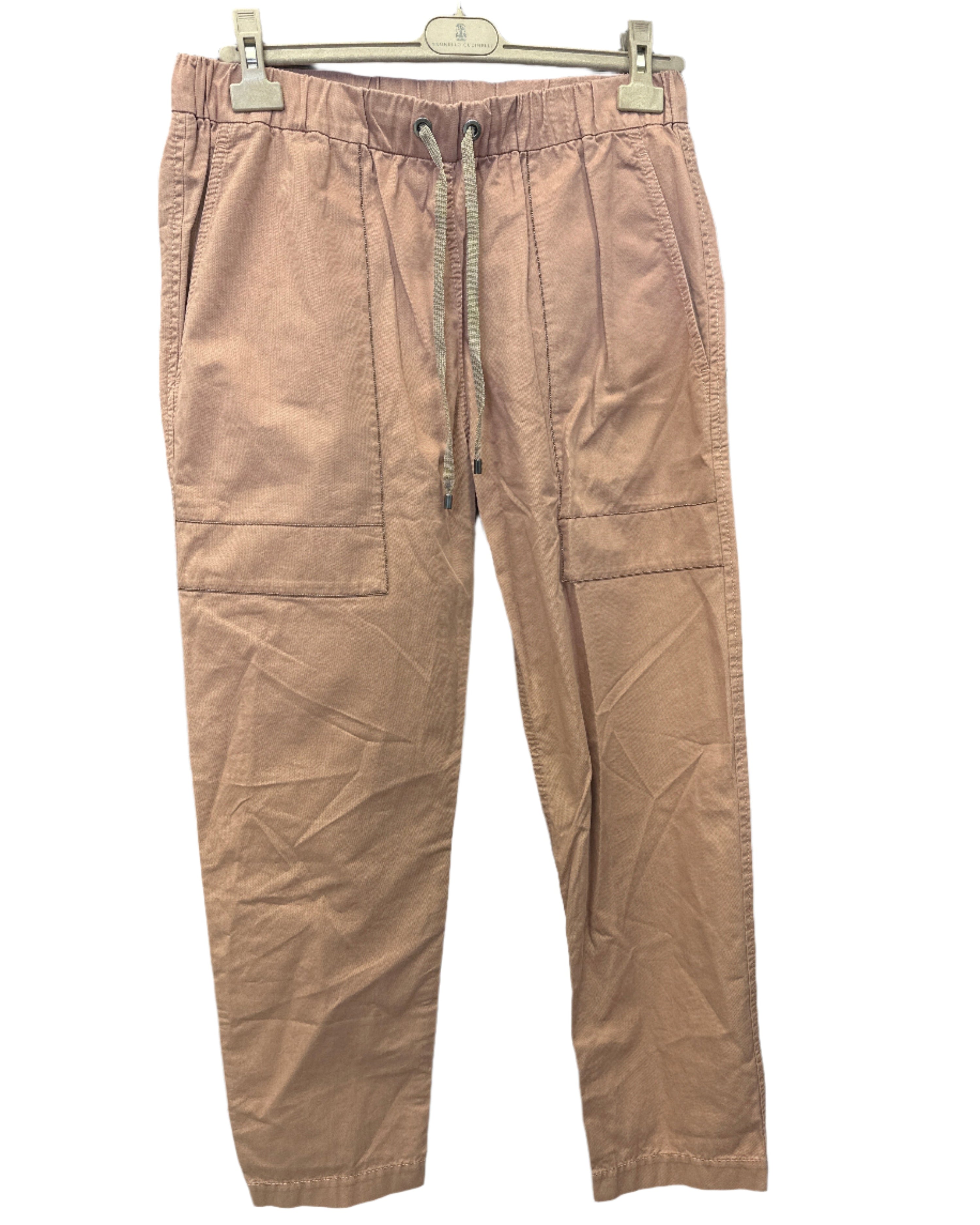 Brunello Cucinelli Fine-Wale Cotton Drawstring Cargo Pants