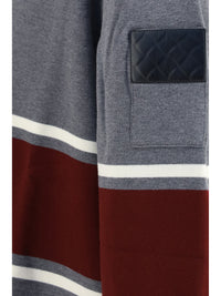 BOTTEGA VENETA Bottega Veneta Men Oversized Cotton Striped Polo Shirt