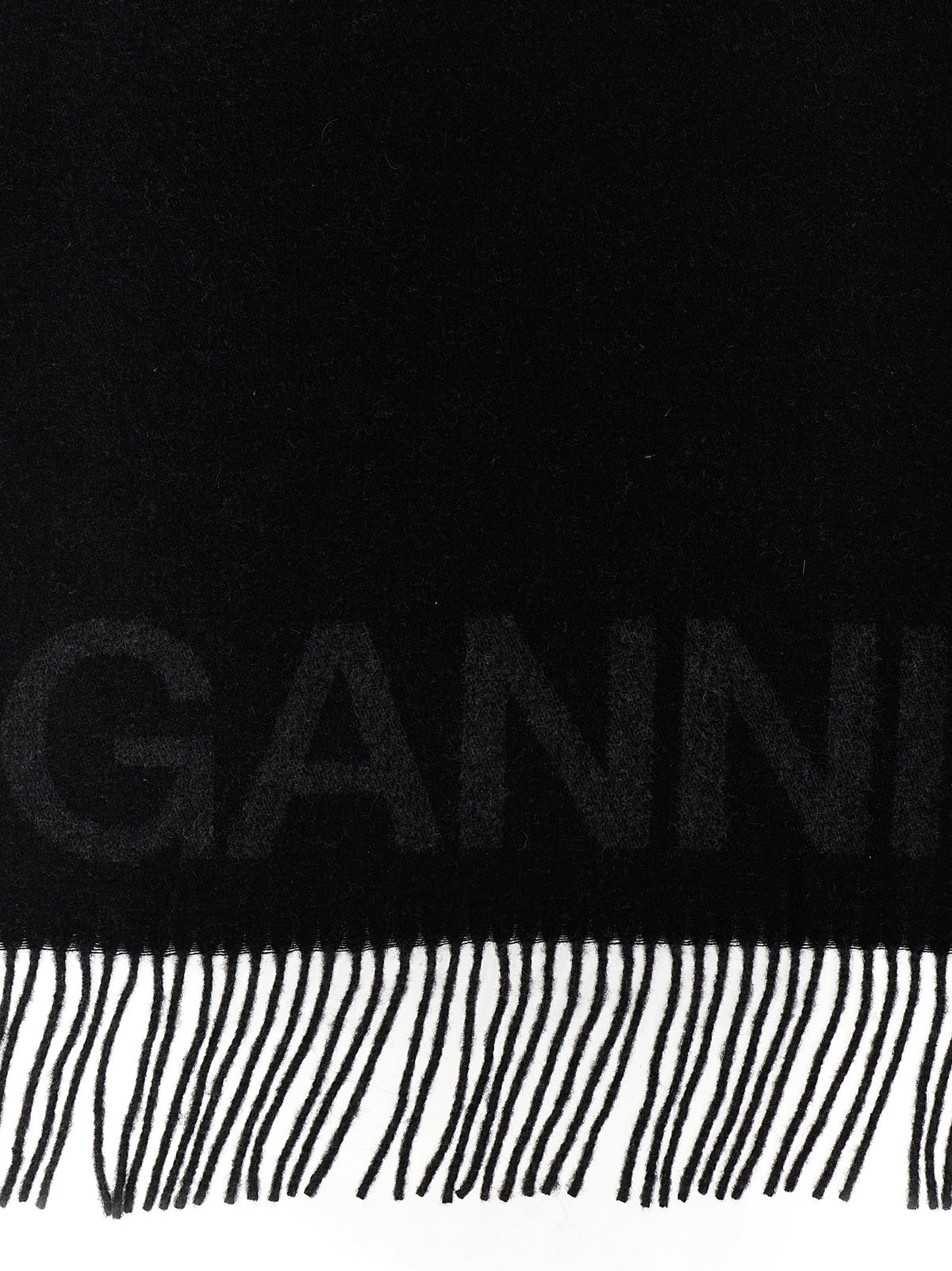 Ganni Women Maxi Logo Scarf