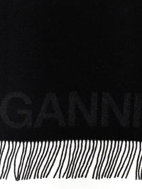 Ganni Women Maxi Logo Scarf